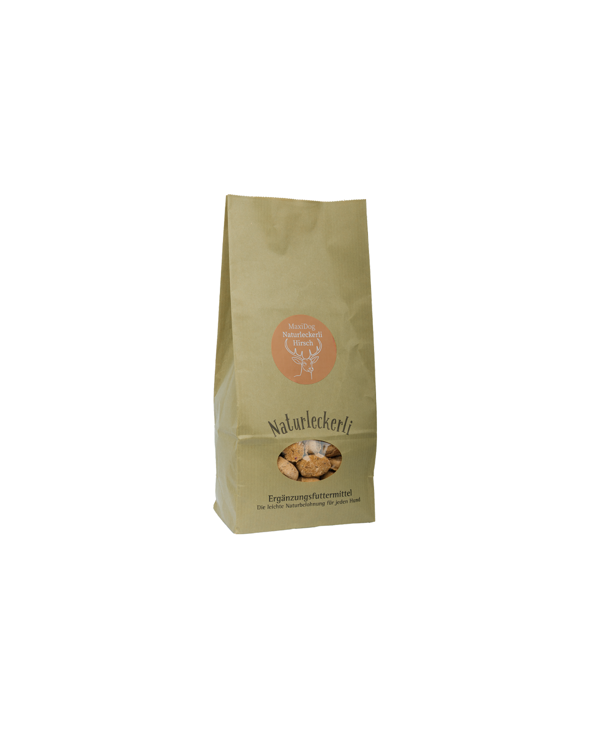 MaxiDog Naturleckerli Hirsch 350g